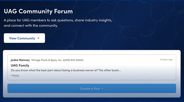Community Forum Screenshot